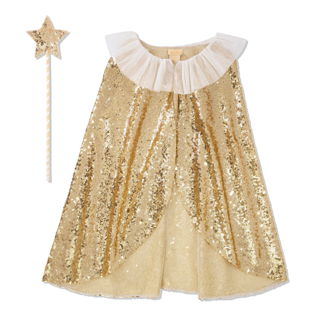 Gold cape fancy dress best sale