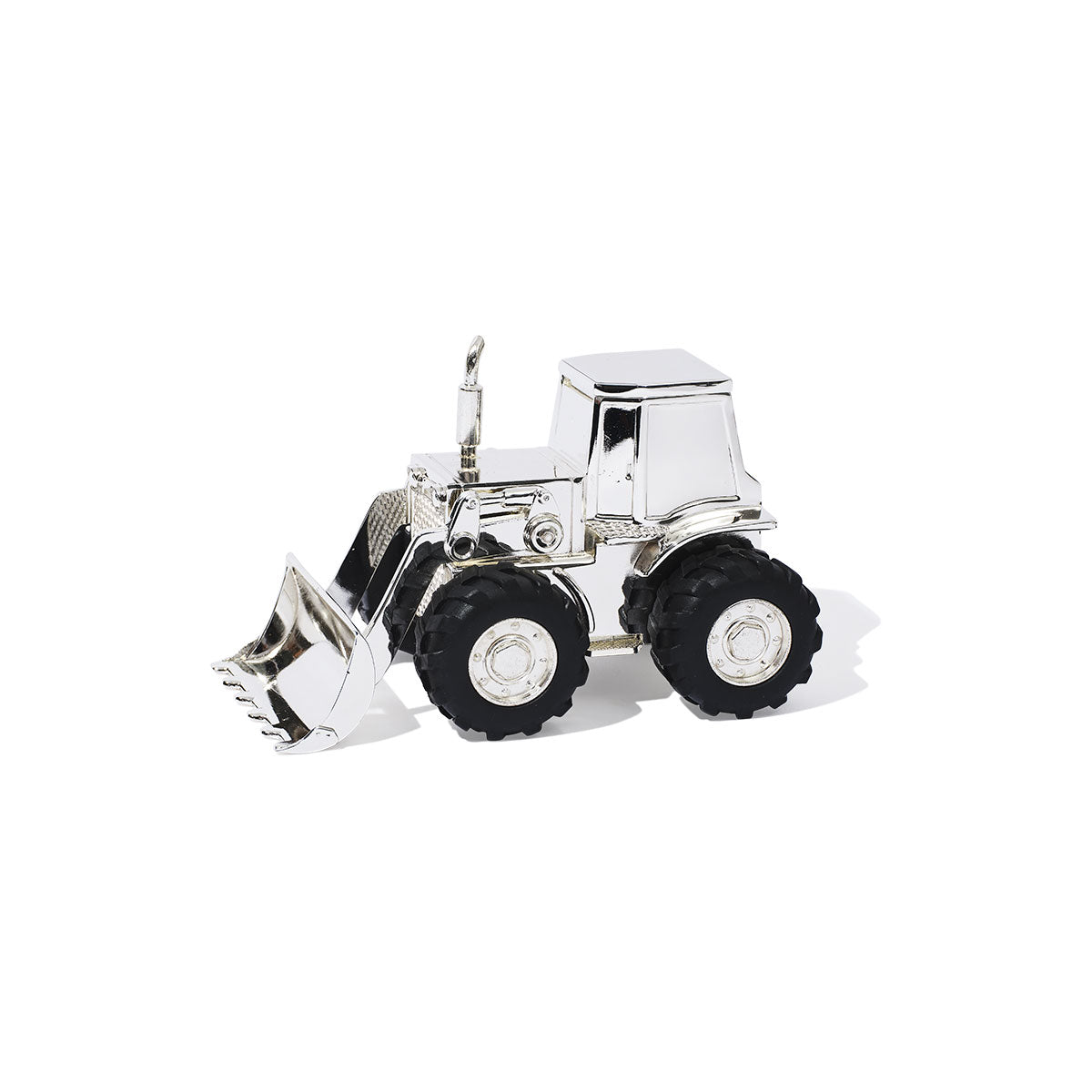 Silver Tractor Piggy Bank – Not Another Bill