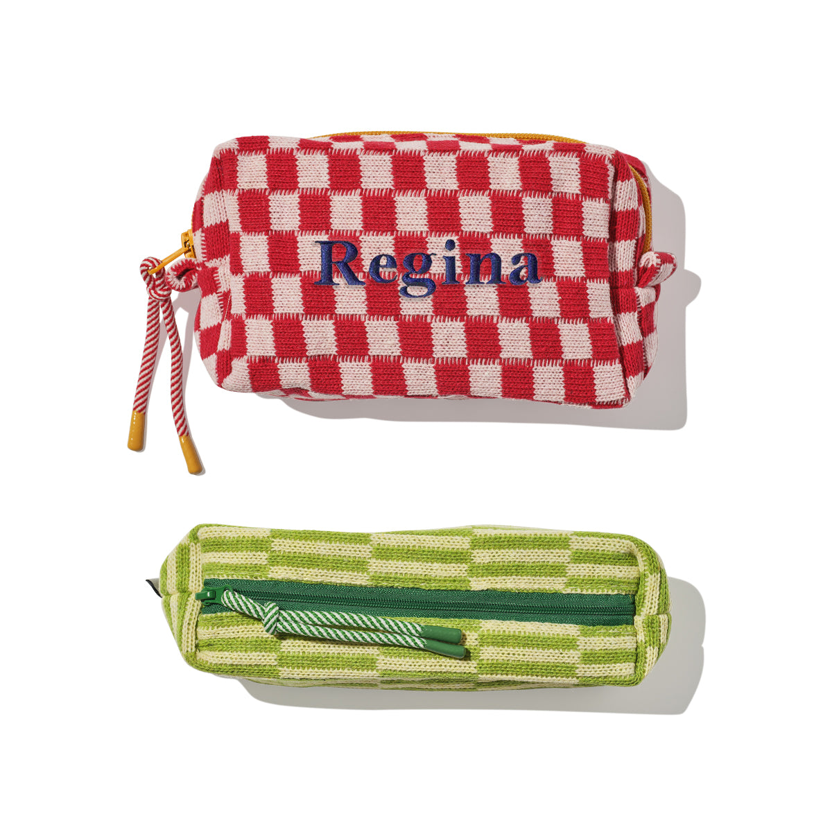 Checkered best sale coin pouch