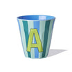 Striped Alphabet Cups