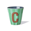 Striped Alphabet Cups