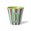 Striped Alphabet Cups